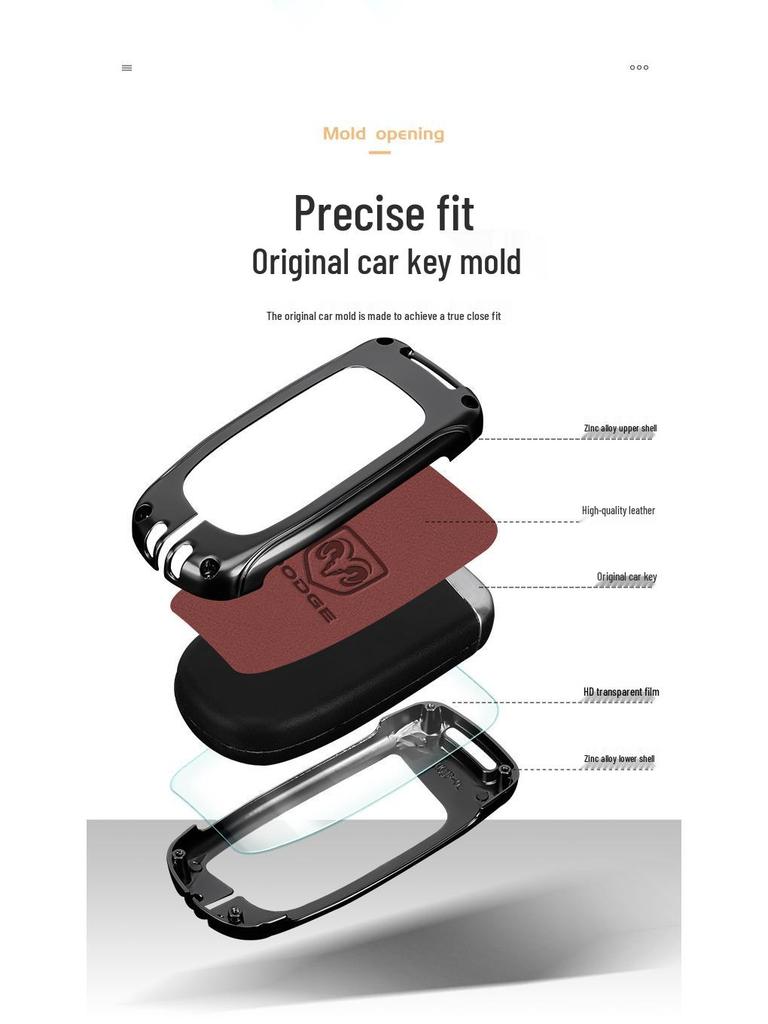 Dodge Journey Car Key Cover & DODGE RAM Longhorn Men’s Protective Shell