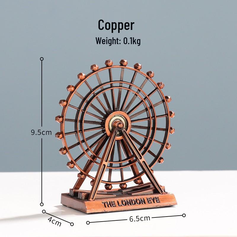 High-End Metal Landmark Building Model for Office & Living Room Decoration