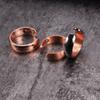 Vinterly Kupfer Magnetischer Ring Herren Mattes Finish Gesundheit Energie Einfaches Verstellbares Armband Reines Kupfer Ringe für Herren Damen Schmuck