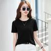 Sommer Damen T-Shirt Rundhals Kurzarm Lockeres Oberteil