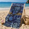 Cardinals And Blues Heart Beach Towel Microfiber Beach Towel, Lightweight and Quick-Dry, for Summer Travel, Swimming Pool Fan Birthday Gift