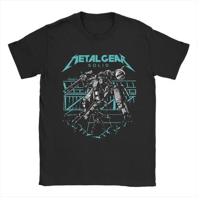 Men's Heavy Metal Gear Solid Logo T Shirt Pure Cotton Clothing Leisure Short Sleeve Round Collar Tee Shirt Gift Idea T-Shirt