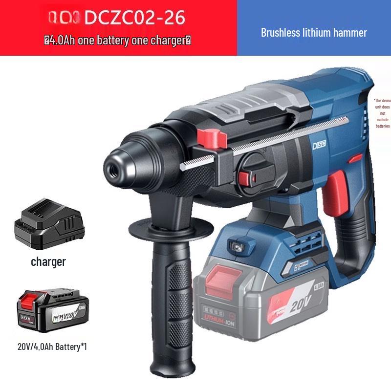 

TURBOSUN Cordless Rotary Hammer Drill CN plug (adapter included)