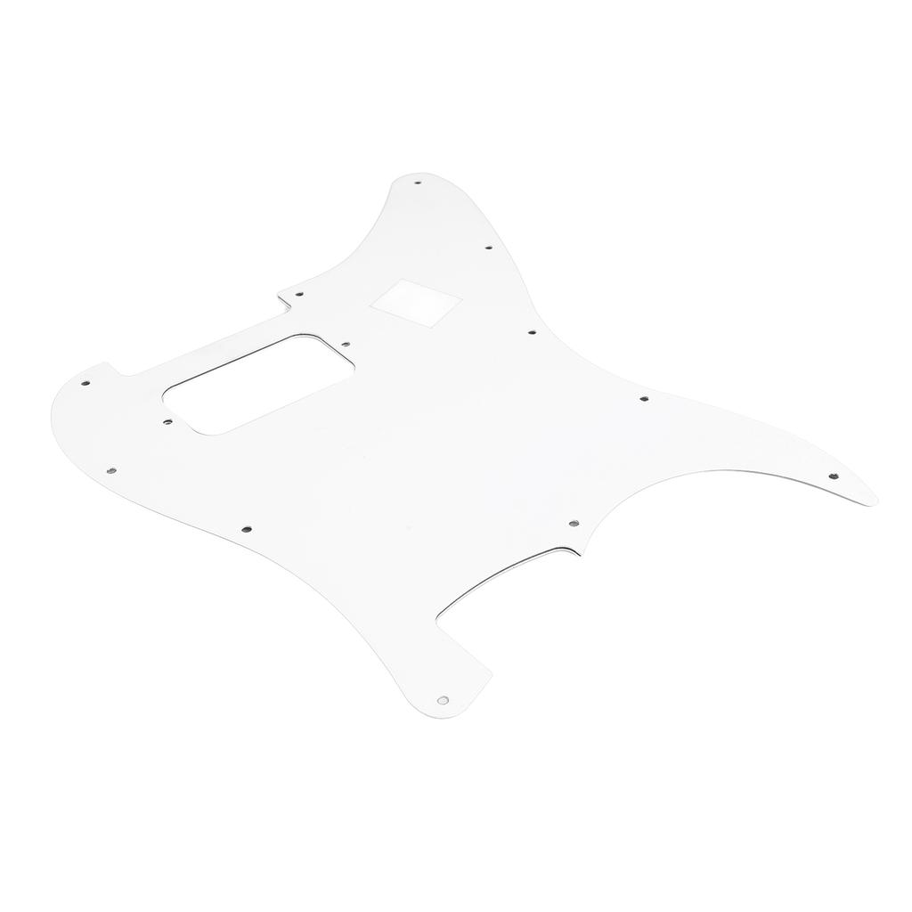 Electric Guitar Pickguard Pick Guard Plate PVC Instrument Accessory for Playing Performance White