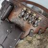 Medieval Knight Costumes Renaissances Potion Bottles Leather Belt Waist Bag Halloween Party Cosplay Costumes for Adults
