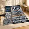 Amazing Son Sunshine Coral Fleece Blanket Love Quote Decor