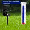 Accurate Rain Gauge Outdoor Measuring Meter with Metal Stand for Garden Weather Monitoring Backyard Rainfall Tracker