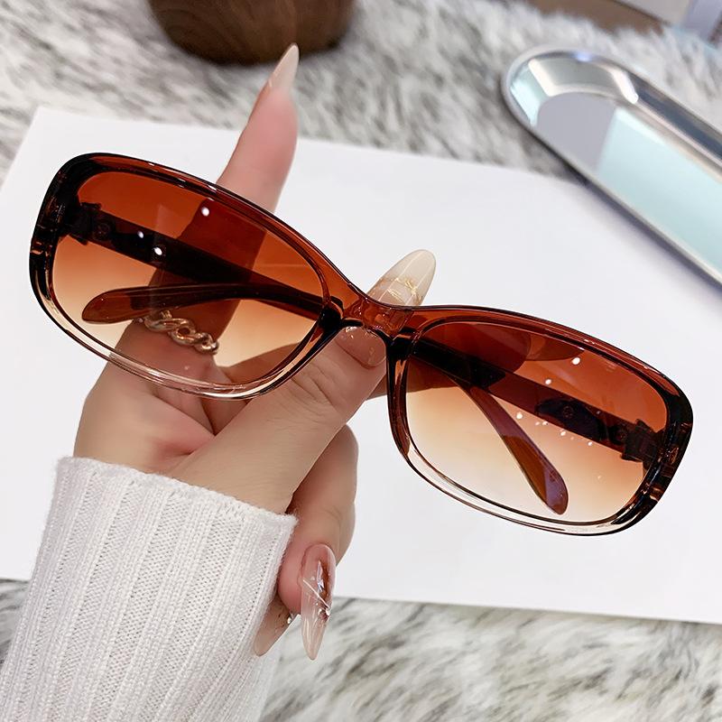 New small frame fox head sunglasses versatile high-end sunglasses women's fashion summer UV-proof glasses