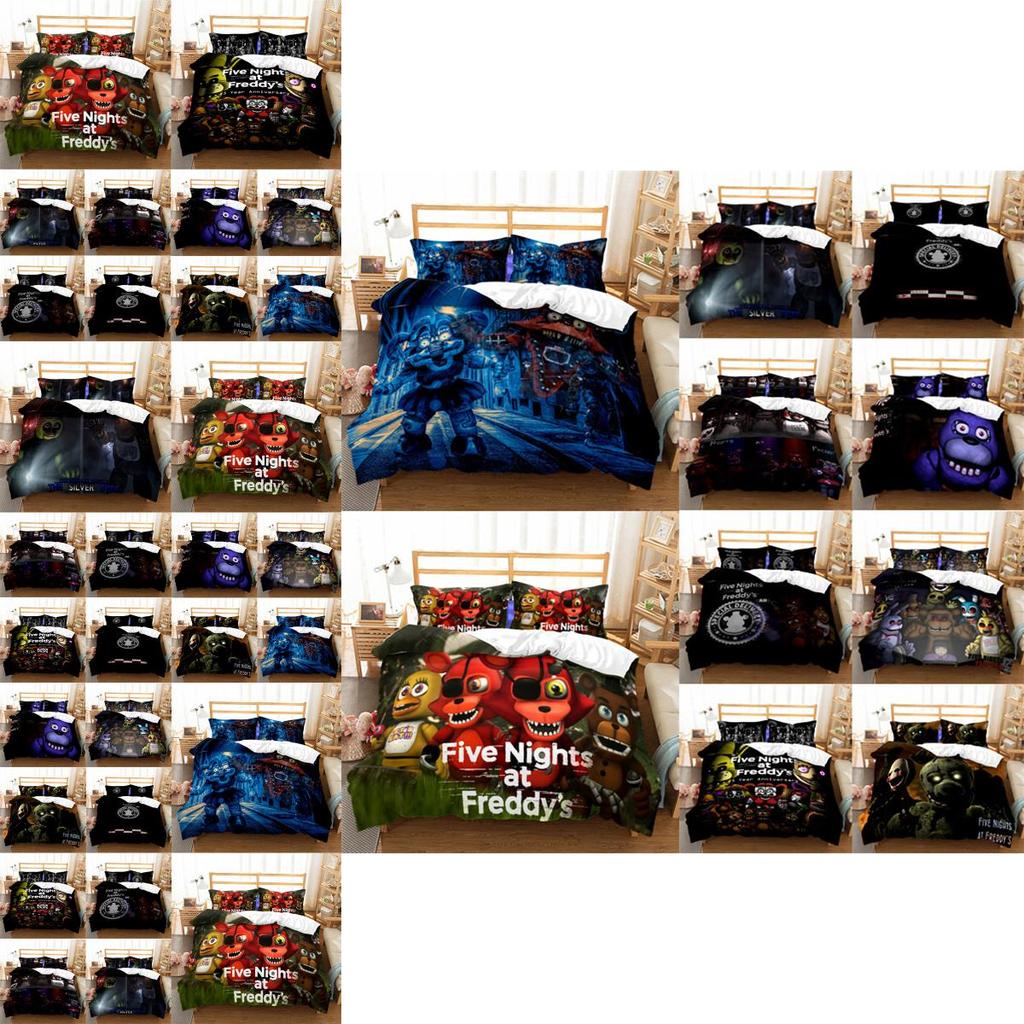 Five At Nights Freddys Cartoon Bear Bedding Set Duvet Cover With Set Pillowcase