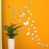 30 Butterfly Acrylic Mirror Wall Stickers for Kids' Rooms, Bedrooms, Living Rooms - DIY Self-Adhesive Décor Decals