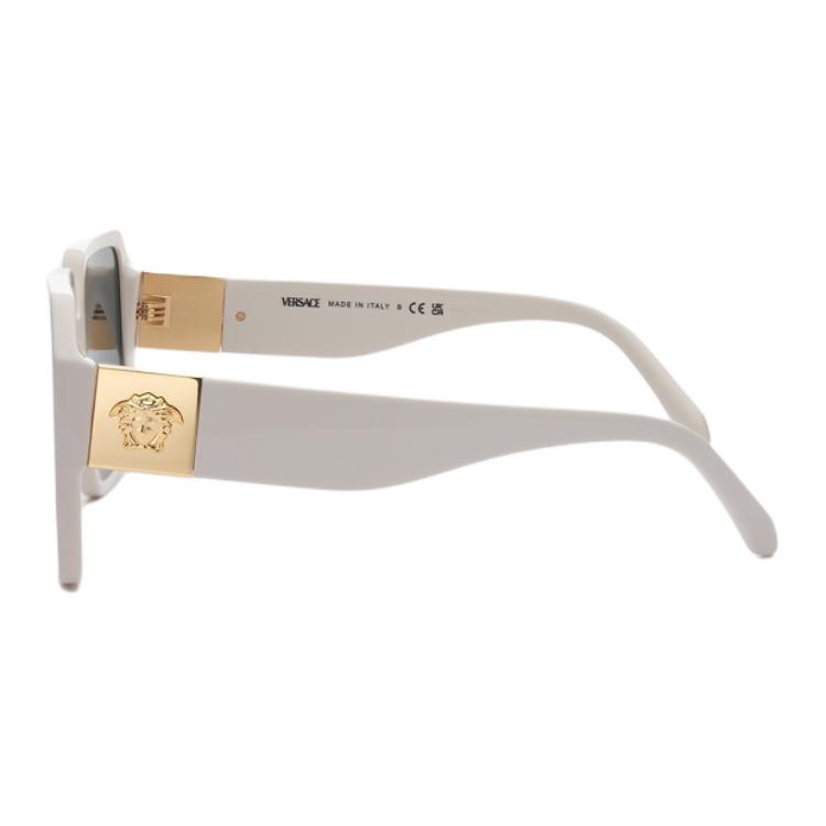 Versace Mirror Leg Decoration Nylon Square Sunglasses Women sunglasses Gray O4472D-O54848756