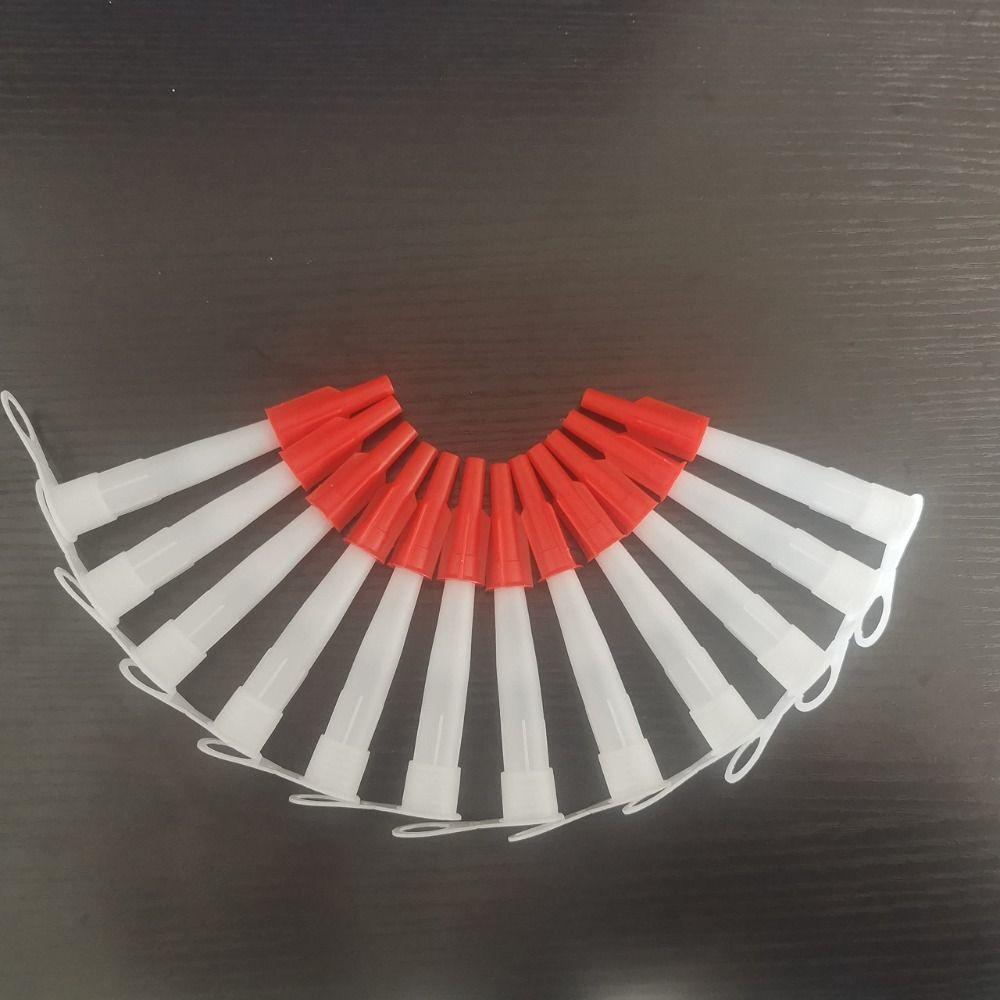 10/20Pcs Soft and Hard Caulking Nozzle Extension Tube with Cover Plastic Glass Glue Tip Caulk Saving Sealant Application