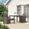 Garden Dining Chairs 2 Pcs Light Gray and Taupe PP
