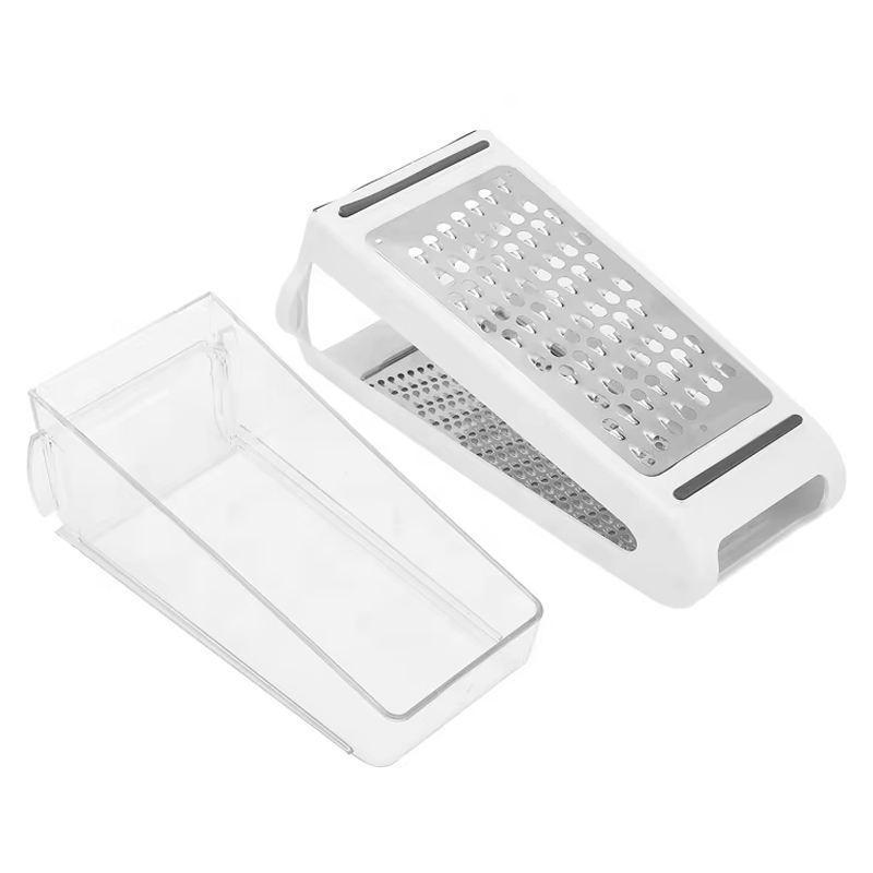 Grinder Double-sided Potato Slicer Kitchen Small Tool Cheese Butter Cutting Double-sided grater белый