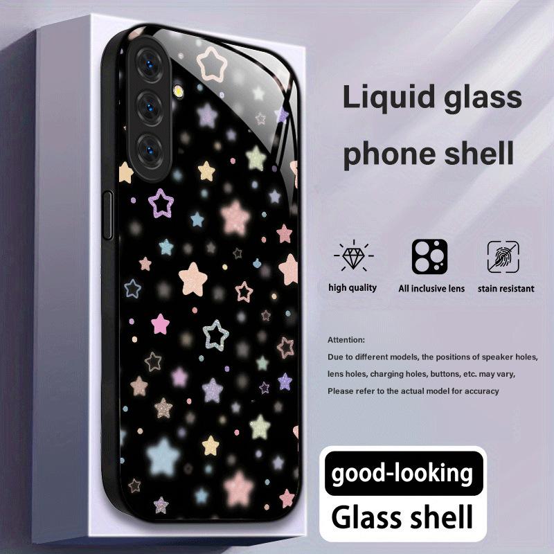 Butterfly pattern glass phone case suitable for Samsung Galaxy S26 S25 S24 S23 S22 S20 FE/Ultra/Plus anti drop back cover