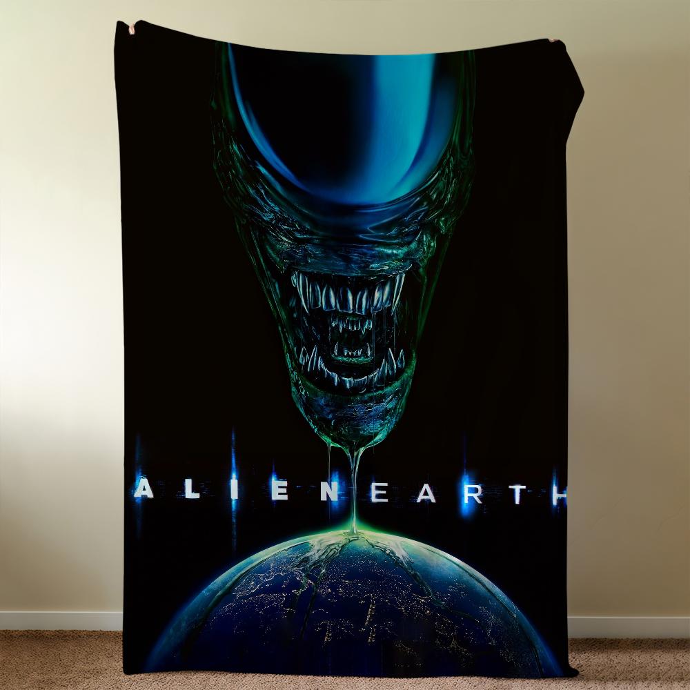 A-AlienS-ES E-EarthS-ES TV Blanket Throw Super Cosy Plush Living Room Sofa Couch Childish Birthday Gifts