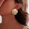 Extremely Textured Earrings, Sweet And Cool Style, Versatile Personality, Fashion, Advanced Sense, Geometric Stud Earrings, Earrings, Women
