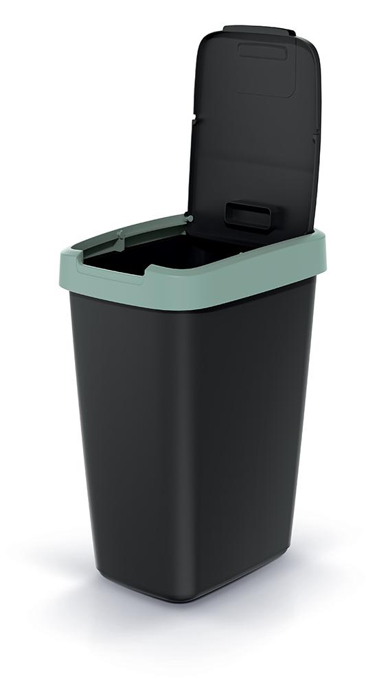 25L COMPACTA Q waste bin light green | Pop
