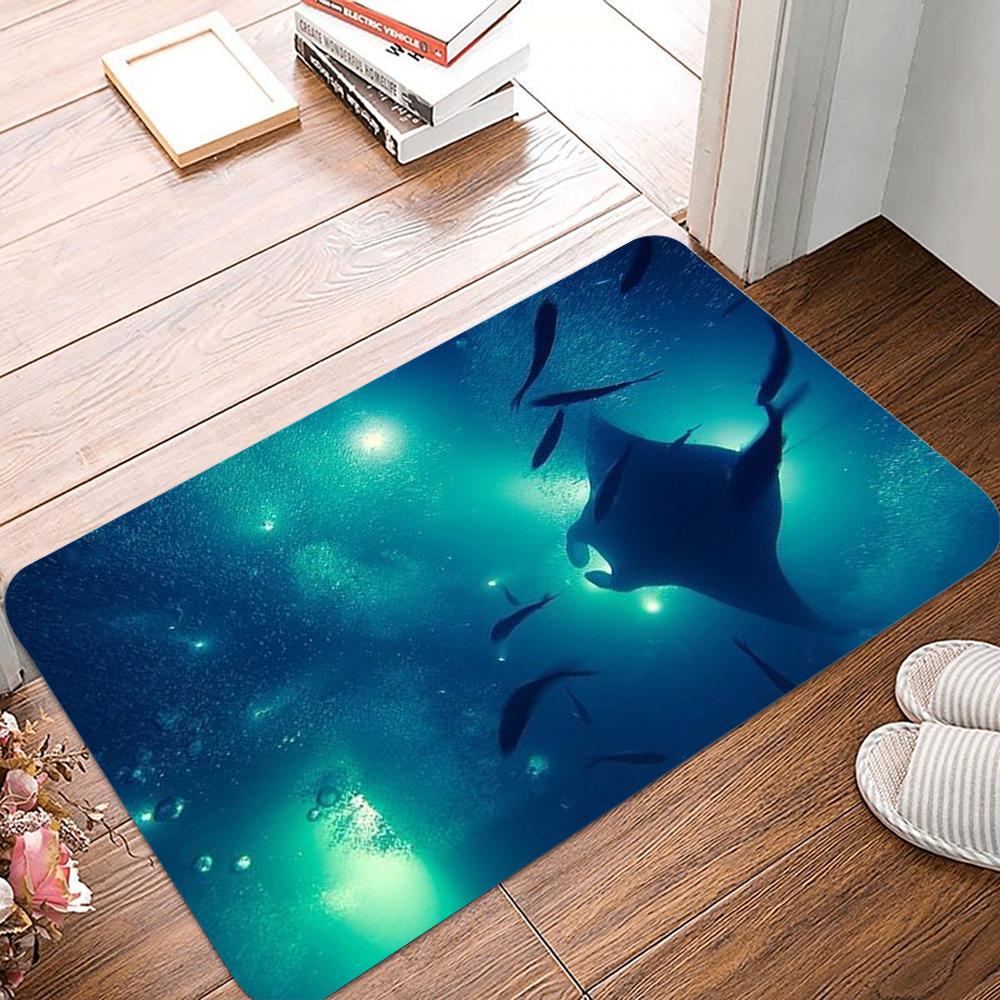 Tiefseehai Teppich Kinderzimmer Ozean Thema Bodenmatte Wohnzimmer Schlafzimmer Teppich Kreative und Einzigartige Heimdekoration