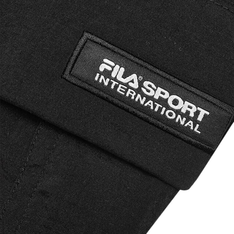 Fila Original Solid Color Comfortable Fashion Woven Mid-Waist Casual Long Skirt Women Skirts Black F71W429302F-BK