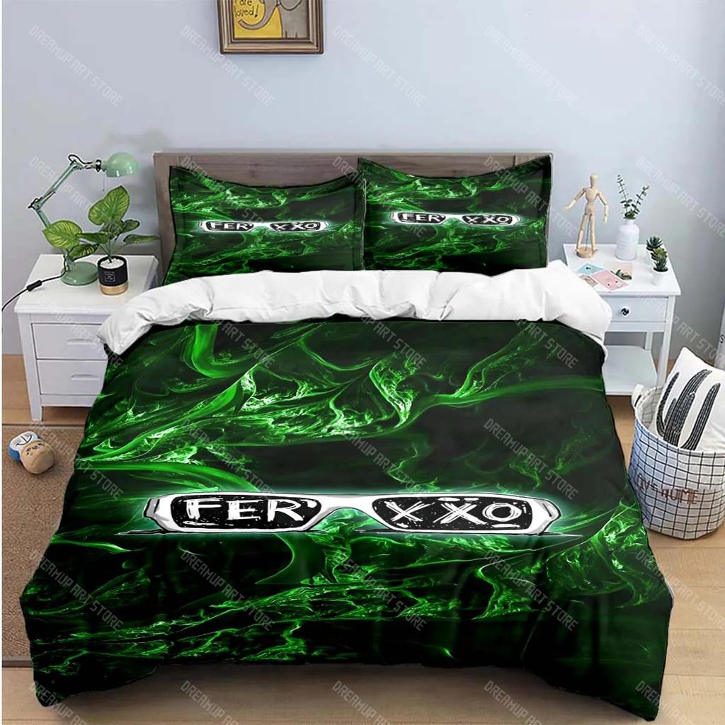 Fashion Pop Singer Ferxxo Feid Print Bedding Sets Bed Supplies Set Duvet Cover Bed Comforter Set Bedding Set Luxury BirthdayGift