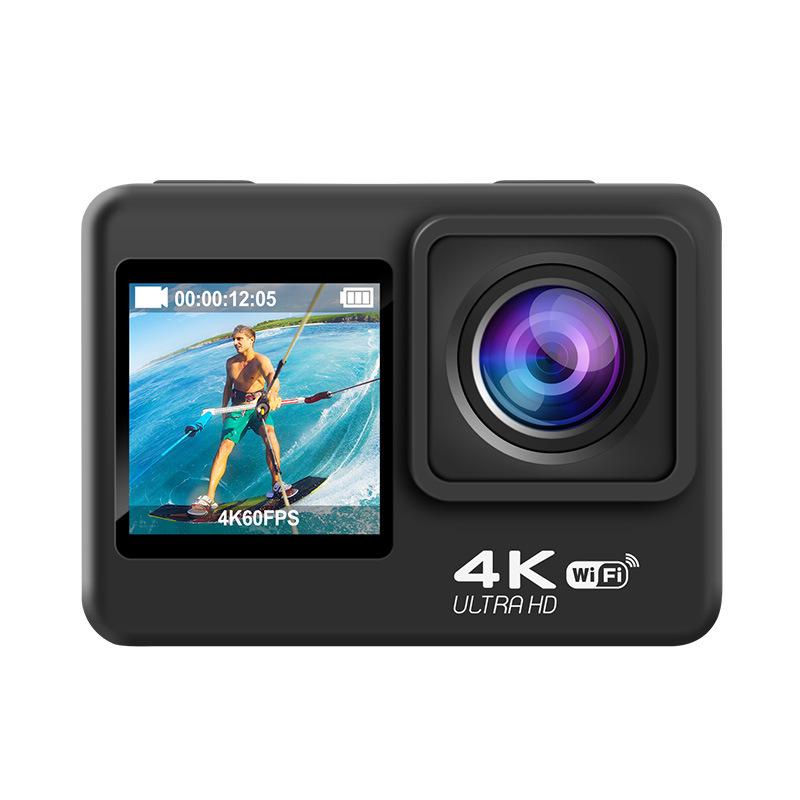 4K Dual-Screen Waterproof Action Camera for Cycling, Climbing, and Surfing with WiFi
