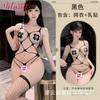 Sex Stockings Hot Fishing Net Perspective Suspender Bikini Sexy Underwear Big Mesh Hollow One-piece Mesh