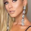 Gold Silver Water Drop Ear Jewelry With Electroplated Finish For Womens Fashion