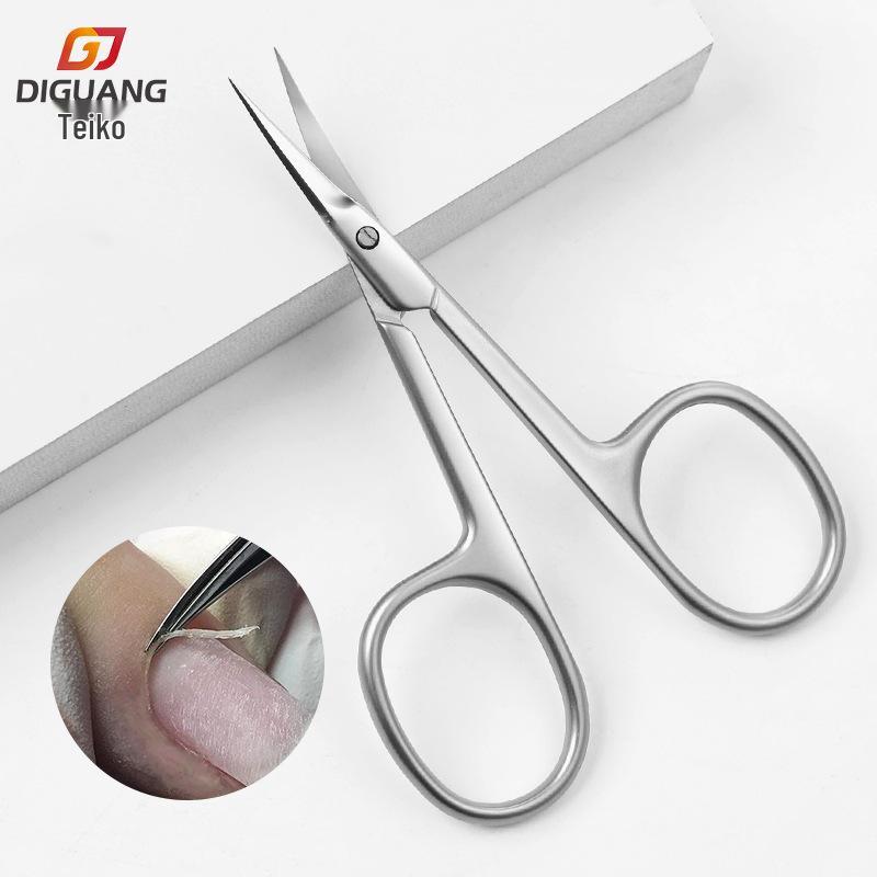 

Teiko Stainless Steel Cuticle and Eyebrow Trimmer with Curved Head Set