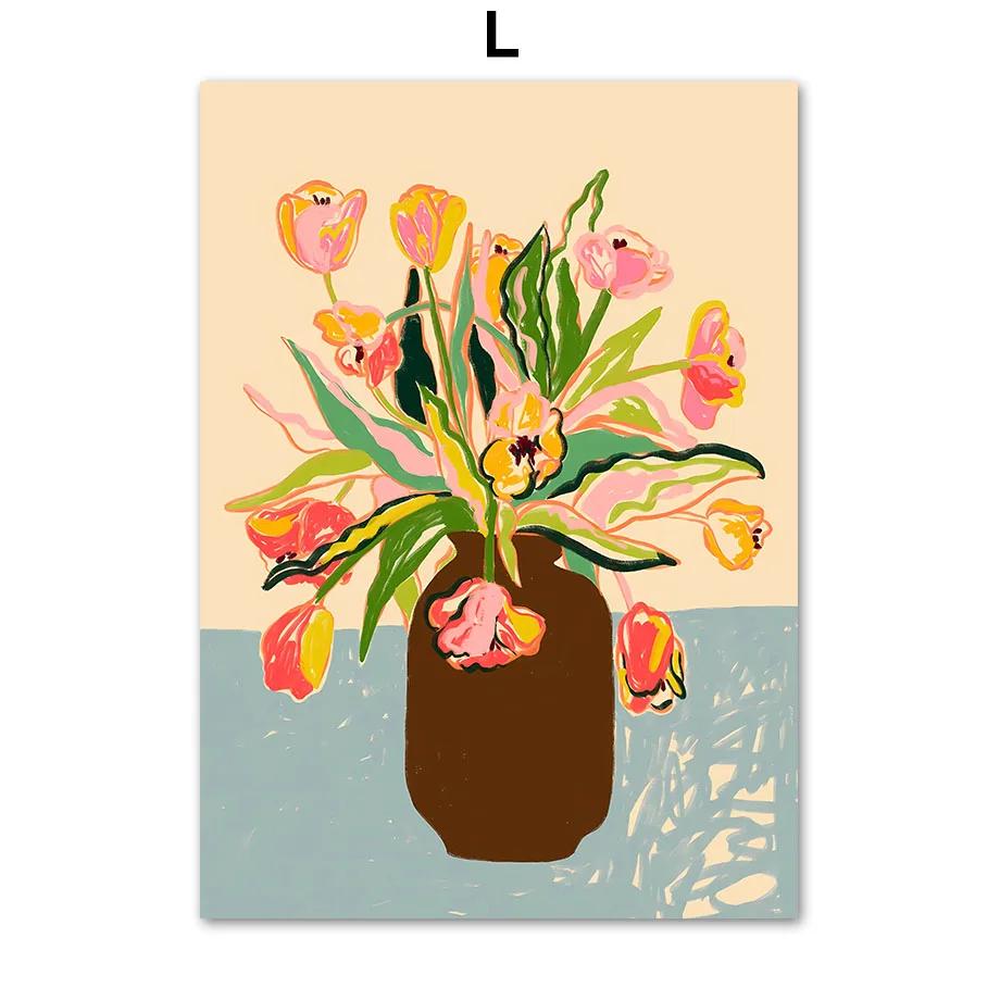 

Винтажная абстрактная линия женщина цветок современная галерея настенные художественные принты холст картины скандинавские постеры картинки для декора гостиной 50x70cm No Framed