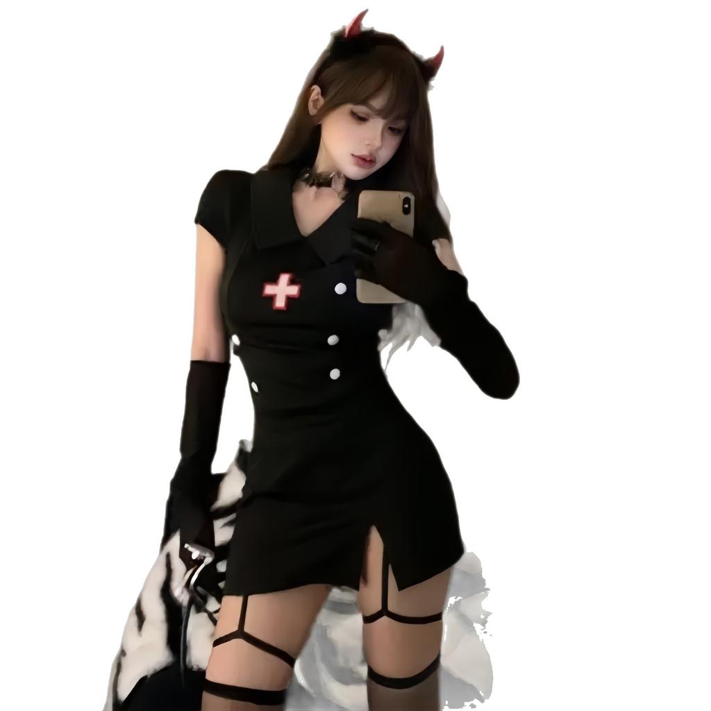 Sexy Cosply Nurse Uniform Angel In White Cosplay Secretary Outfit Emo Seduction Mood Costume