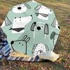 1PC Dog Pattern Umbrella-8-Rib Reinforced, Automatic Open, Lightweight & Durable, Cute Fashion Accessory for Outdoor-P91
