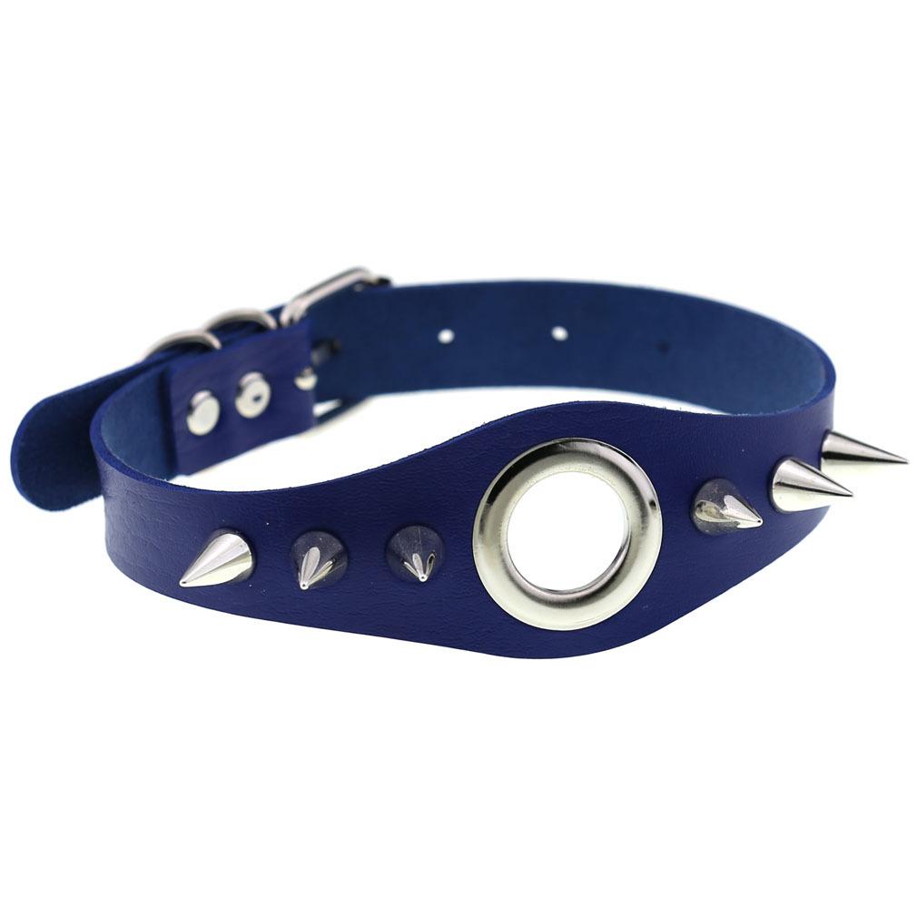 Black Spiky Choker Collar For Girls  Emo  Punk Goth Necklace Neck Strap Cosplay Chocker Gothic Accessories