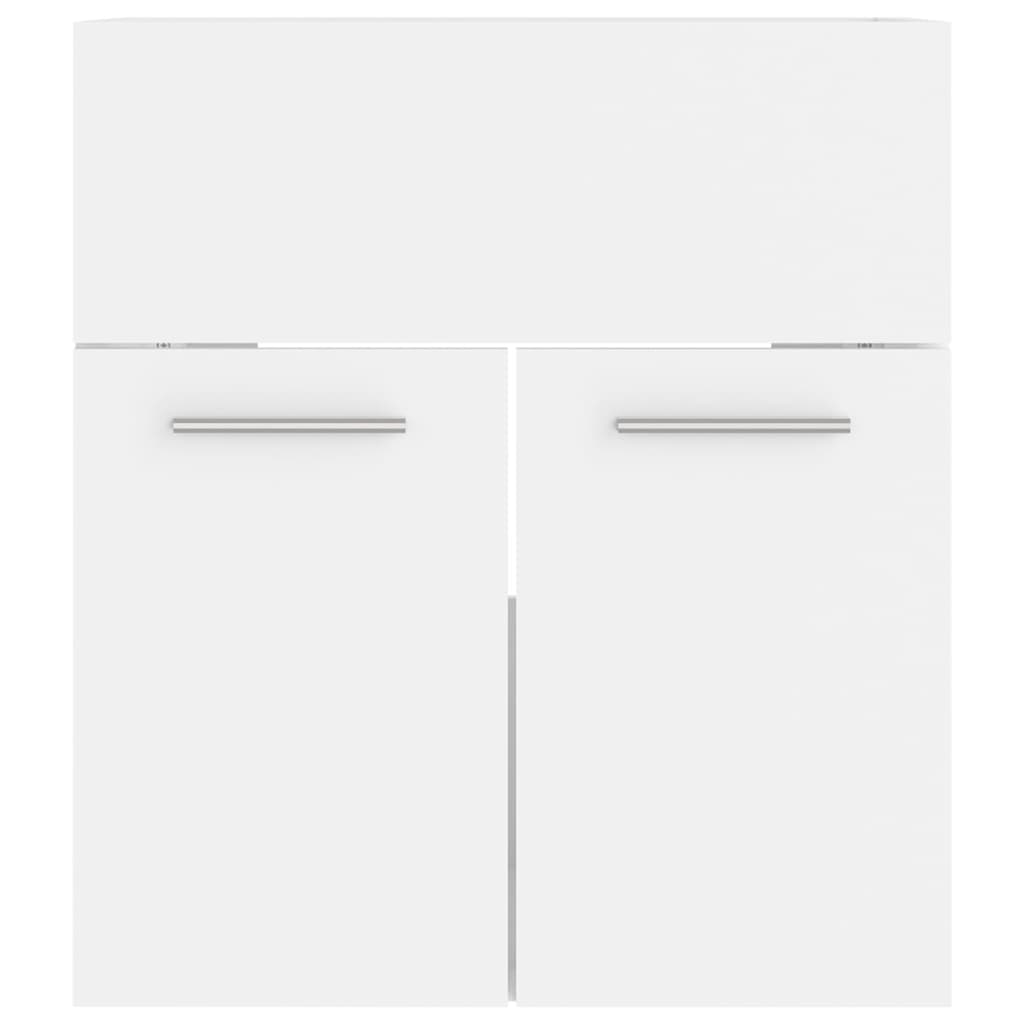 Bathroom Furniture Set White Particleboard