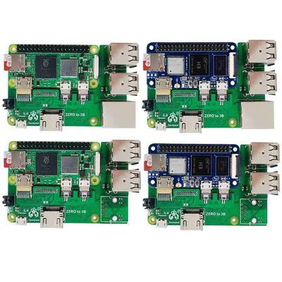 Raspberry Pi 2W/Banana Pi M2 Zero To 3B/4B/Pi5 Interface Converter with Network Port & USB