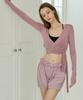 Debiweeo Shimmer Warm-Up Pumpkin Shorts Devi-B0095-Ash Pink