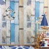 Blue Striped Wood Grain Wallpaper Dormitory Living Room Dining Room Background Stickers Bar Decoration Self-adhesive Wallpaper