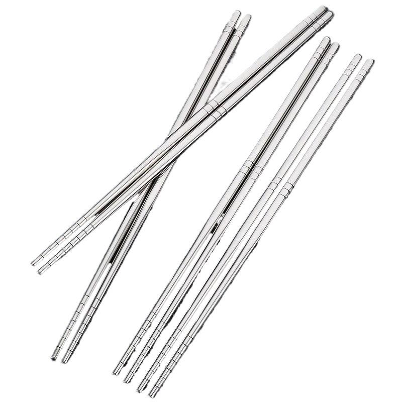 High-End Chinese Style 304 Stainless Steel Chopsticks: Rust-Proof, Heat-Resistant, Non-Slip, Mildew-Proof, Anti-Scald