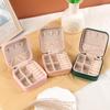 2025 Portable Leather Jewelry Storage Box for Earrings, Studs, Bracelets, Necklaces, and Rings