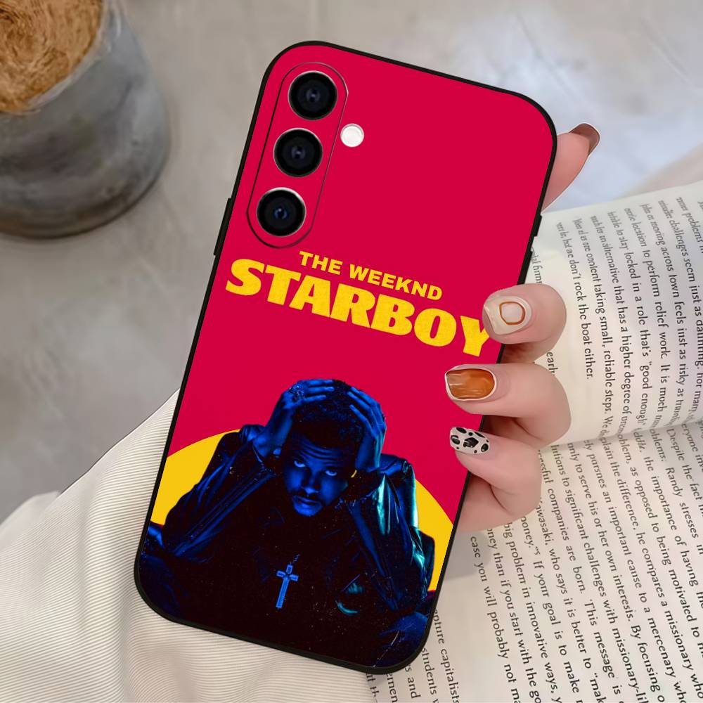 Singer The W-Weeknd Phone Case For Samsung Galaxy A73,A72,A71,A70,A53,A52,A51,Others Soft Black Cover