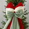 Decorative Bow Knot Baubles Exquisite Bow Hanging Ornaments Xmas Trees Pendant  New Year