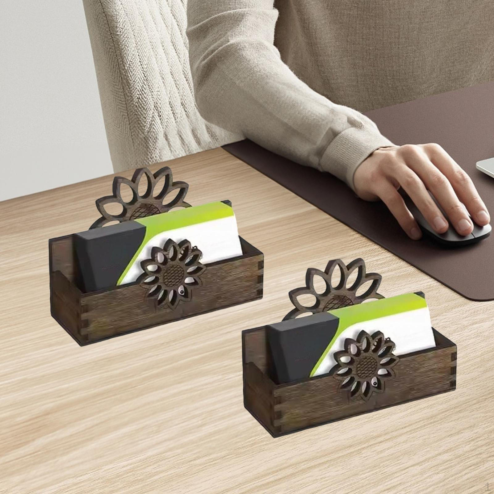 

Business Card Holder Desk Desktop Display Stand Elegant Postcard Style B