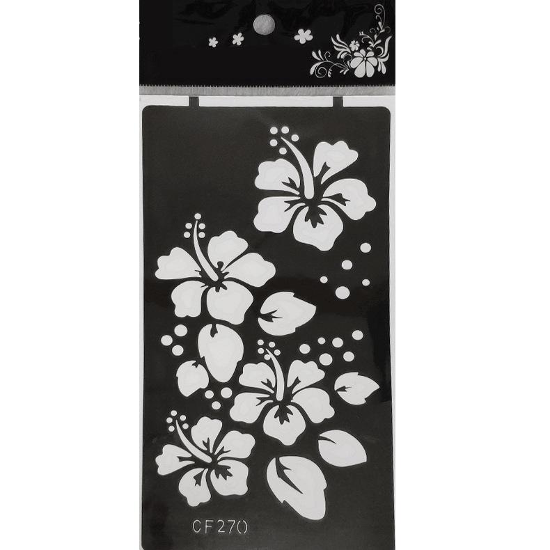 Pet Hollow Tattoo Template Middle East Indian Tattoo Sticker Body Painting Template Sticker Inkjet Painting