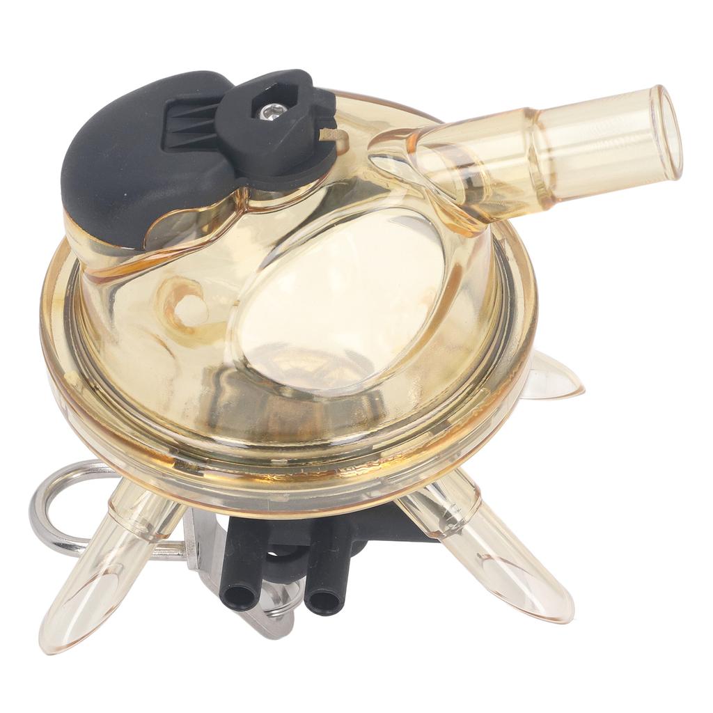 Melkbecher Transparente Abdeckung Edelstahlbasis 380cc Milchsammlerwerkzeug für Bauernhof