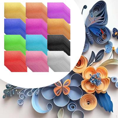 240 Sheets Gold Leaf Imitation Paper Handicrafts Crafts Sequins Multi