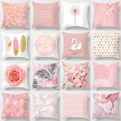 Federa per Cuscino Piuma Foglia Rosa Ufficio Soggiorno Casa Federa per Cuscino Ornamenti per Auto