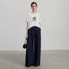 Women's Relaxed Fit Lyocell Linen Wide-Leg Casual Pants