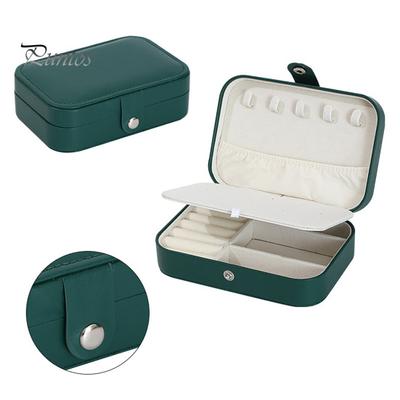 Jewelry Storage Box Earring Necklace Holder Large Capacity Multiple Compartments Lightweight Portable Jewelry Organizer