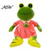 Frog Plush Toy Prince Princess Toy, Cute Stuffed Animal with Striped Shirt/Skirt, Soft Pillow for Bedroom, Birthday Gift Kids Lovers