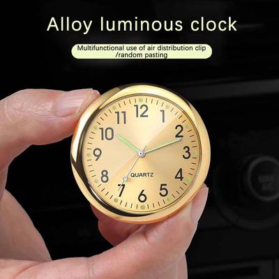 Relógio de Carro Universal Pequeno Luminoso de Alta Qualidade À Prova de Choque Decorativo Relógio de Carro Ornamento Automotivo Acessórios para Carro